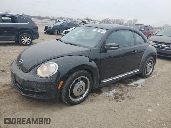 2012 Volkswagen Beetle с VIN 3VWHX7ATXCM659007, выставлен на аукционе Copart как лот 45007515 с пробегом 64 999 миль миль и Чистый • Clean title. История ставок и продаж доступна на DreamBid. Изображение 1.
