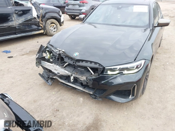 2020 BMW 3 Series M340i with VIN WBA5U7C02LAF54184, listed as a IAAI auction lot 41490697 with 57,363 mi miles. Bid and sale history available at carsss.com. Image 6.