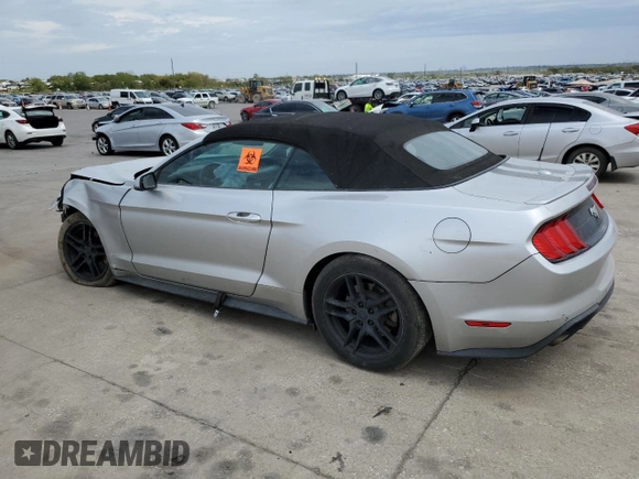 2018 Ford Mustang EcoBoost Premium with VIN 1FATP8UH4J5110910, listed as a Copart auction lot 67182883 with Not Provided miles and Salvage Title. Bid and sale history available at carsss.com. Image 2.