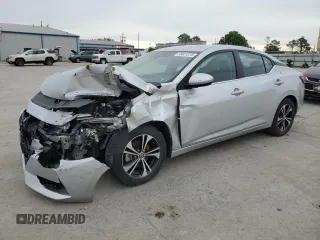 2022 Nissan Sentra SV with VIN 3N1AB8CV9NY290274, listed as a Copart auction lot 55827375 with 53,060 mi miles and Salvage Title. Bid and sale history available at DreamBid. Image 1.