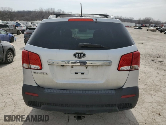 2013 Kia Sorento LX with VIN 5XYKT4A22DG332352, listed as a Copart auction lot 47687195 with 0 mi miles and Clean Title. Bid and sale history available at carsss.com. Image 6.
