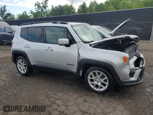 2020 Jeep Renegade Latitude with VIN ZACNJABB1LPL44066, listed as a Copart auction lot 63074885 with 84,594 mi miles and Non repairable. Bid and sale history available at DreamBid. Image 4.