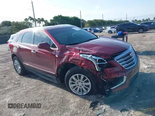 2018 Cadillac XT5 FWD with VIN 1GYKNARS7JZ199902, listed as a IAAI auction lot 41988369 with 59,526 mi miles. Bid and sale history available at carsss.com. Image 1.