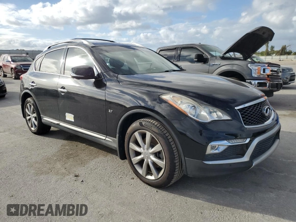 2017 Infiniti QX50 with VIN JN1BJ0RP7HM386591, listed as a Copart auction lot 77213804 with 0 mi miles and Salvage Title. Bid and sale history available at carsss.com. Image 4.