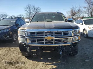 2015 Chevrolet Silverado 1500 LTZ with VIN 1GCVKSEC7FZ283872, listed as a Copart auction lot 45798645 with 0 mi miles and Salvage Title. Bid and sale history available at carsss.com. Image 5.