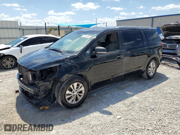 2015 Kia Sedona LX with VIN KNDMB5C18F6042287, listed as a Copart auction lot 51274594 with 112,016 mi miles and Salvage Title. Bid and sale history available at carsss.com. Image 1.