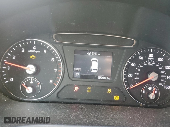 2019 Kia Sorento LX with VIN 5XYPGDA39KG554676, listed as a Copart auction lot 47882225 with 55,448 mi miles and Salvage Title. Bid and sale history available at carsss.com. Image 9.
