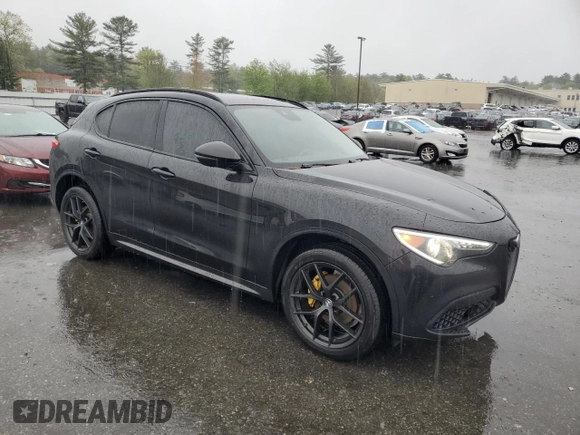 2020 Alfa Romeo Stelvio Ti z VIN ZASPAKBN9L7C94128, wystawiony jako Copart lot #56129775 z przebiegiem 54 042 mil mil oraz Szkody całkowita. Historia ofert i sprzedaży dostępna na DreamBid. Obrazek 4.