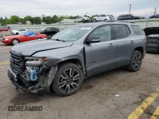 2021 GMC Acadia SLE with VIN 1GKKNRL46MZ124342, listed as a Copart auction lot 54976234 with 44,526 mi miles and Salvage Title. Bid and sale history available at carsss.com. Image 1.