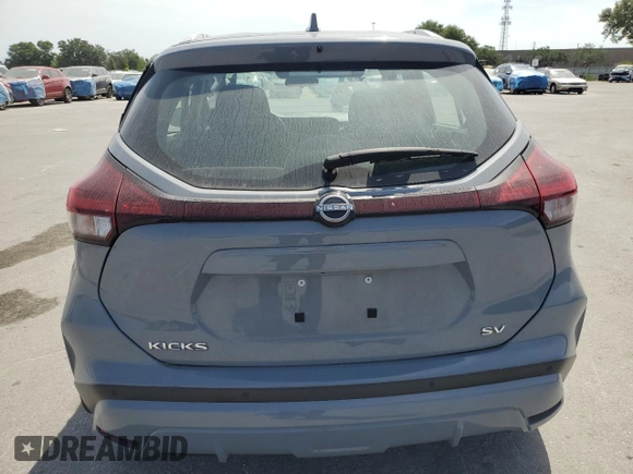 2023 Nissan Kicks SV with VIN 3N1CP5CV0PL482546, listed as a Copart auction lot 53935595 with 27,064 mi miles and Non Repairable. Bid and sale history available at carsss.com. Image 6.