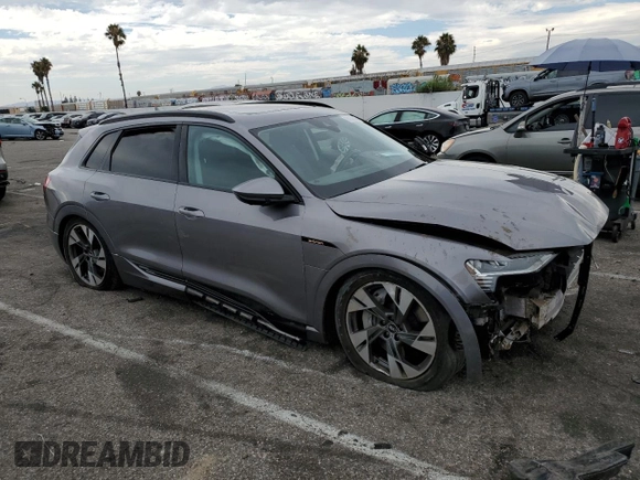 2021 Audi e-tron Premium with VIN WA1AAAGE7MB023112, listed as a Copart auction lot 63358503 with 16,944 mi miles. Bid and sale history available at carsss.com. Image 4.