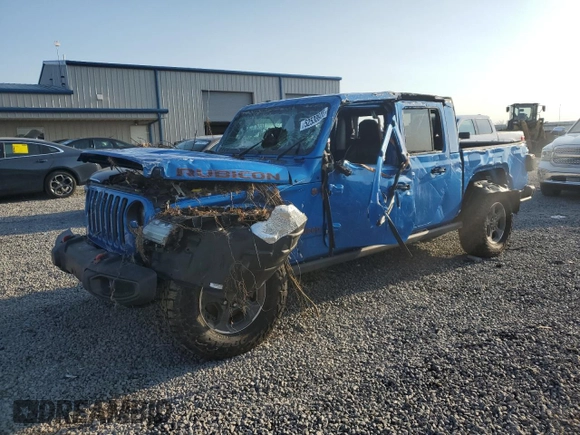 2021 Jeep Gladiator Rubicon z VIN 1C6JJTBGXML551111, wystawiony jako Copart lot #52538935 z przebiegiem Nie podano mil oraz Szkoda całkowita • Salvage title. Historia ofert i sprzedaży dostępna na DreamBid. Obrazek 1.