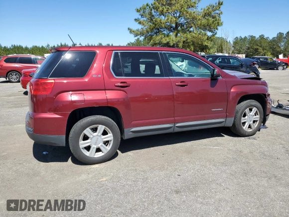 2016 GMC Terrain SLE with VIN 2GKALMEK8G6221946, listed as a Copart auction lot 50097275 with 149,102 mi miles and Salvage Title. Bid and sale history available at DreamBid. Image 3.
