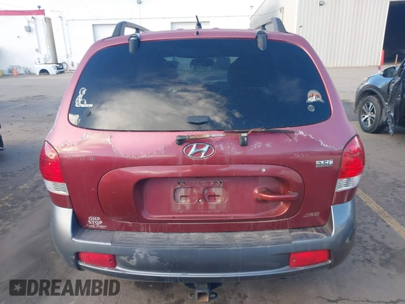 2005 Hyundai Santa Fe GLS with VIN KM8SC73E05U027078, listed as a IAAI auction lot 41265050 with 218,841 mi miles. Bid and sale history available at carsss.com. Image 16.