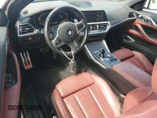 2023 BMW 4 Series 430i with VIN WBA23AT03PCL56790, listed as a Copart auction lot 55554825 with 9,747 mi miles and Salvage title. Bid and sale history available at DreamBid. Image 8.