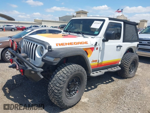 2018 Jeep Wrangler Sport with VIN 1C4GJXAN8JW302519, listed as a IAAI auction lot 42331871 with 51,639 mi miles and . Bid and sale history available at DreamBid. Image 2.