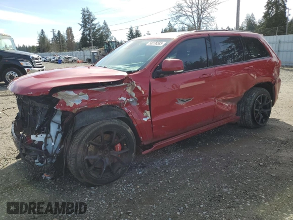 2017 Jeep Grand Cherokee SRT with VIN 1C4RJFDJ6HC872896, listed as a Copart auction lot 50276585 with 0 mi miles and Salvage Title. Bid and sale history available at carsss.com. Image 1.