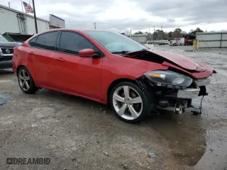 2013 Dodge Dart GT with VIN 1C3CDFCB5DD341222, listed as a Copart auction lot 41402785 with 186,903 mi miles and Salvage Title. Bid and sale history available at carsss.com. Image 4.