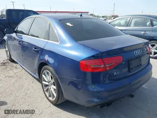 2014 Audi A4 Premium Plus with VIN WAUFFAFLXEN036625, listed as a IAAI auction lot 41876874 with 150,374 mi miles. Bid and sale history available at carsss.com. Image 3.