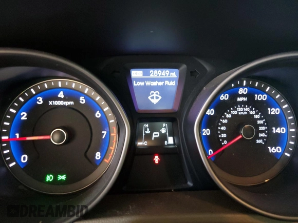 2016 Hyundai Elantra GT with VIN KMHD35LH1GU259084, listed as a Copart auction lot 74290494 with 28,949 mi miles and Salvage Title. Bid and sale history available at carsss.com. Image 9.