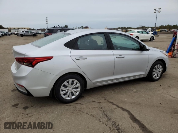 2022 Hyundai Accent SEL with VIN 3KPC24A61NE157357, listed as a Copart auction lot 72970402 with 9,604 mi miles. Bid and sale history available at carsss.com. Image 3.