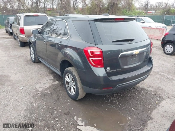 2017 Chevrolet Equinox LS with VIN 2GNFLEEK8H6151610, listed as a IAAI auction lot 42016105 with 155,428 mi miles. Bid and sale history available at carsss.com. Image 3.