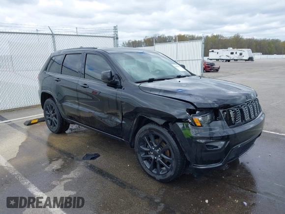 2018 Jeep Grand Cherokee Laredo with VIN 1C4RJFAG7JC468391, listed as a IAAI auction lot 42010443 with 91,585 mi miles and . Bid and sale history available at DreamBid. Image 1.