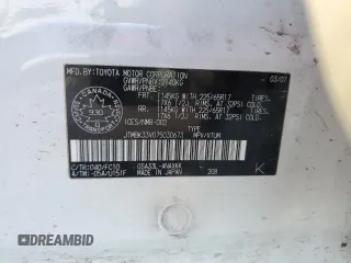 2007 Toyota RAV4 with VIN JTMBK33V075030673, listed as a Copart auction lot 47464005 with 335,611 mi miles and Salvage Title. Bid and sale history available at carsss.com. Image 12.