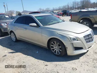 2014 Cadillac CTS Luxury RWD with VIN 1G6AR5SX3E0123075, listed as a IAAI auction lot 41768726 with 184,457 mi miles. Bid and sale history available at carsss.com. Image 1.