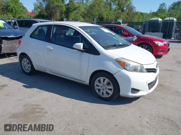 2014 Toyota Yaris L with VIN VNKJTUD35EA011933, listed as a IAAI auction lot 42150303 with 114,369 mi miles. Bid and sale history available at carsss.com. Image 1.