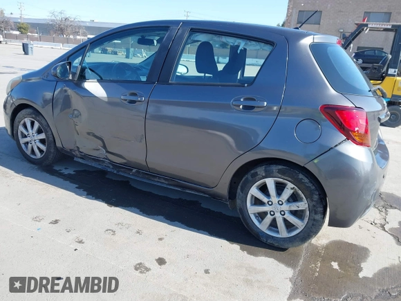 2015 Toyota Yaris L with VIN VNKKTUD3XFA022061, listed as a IAAI auction lot 41774318 with 134,082 mi miles. Bid and sale history available at carsss.com. Image 3.