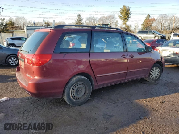 2008 Toyota Sienna with VIN 5TDZK23C68S214020, listed as a Copart auction lot 43402205 with Not Provided miles and Salvage Title. Bid and sale history available at DreamBid. Image 3.
