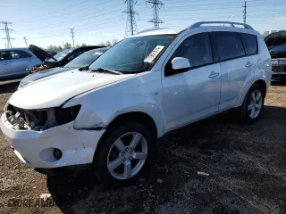 2007 Mitsubishi Outlander XLS with VIN JA4MS41X37Z015882, listed as a Copart auction lot 77907814 with 198,071 mi miles and Salvage Title. Bid and sale history available at carsss.com. Image 1.