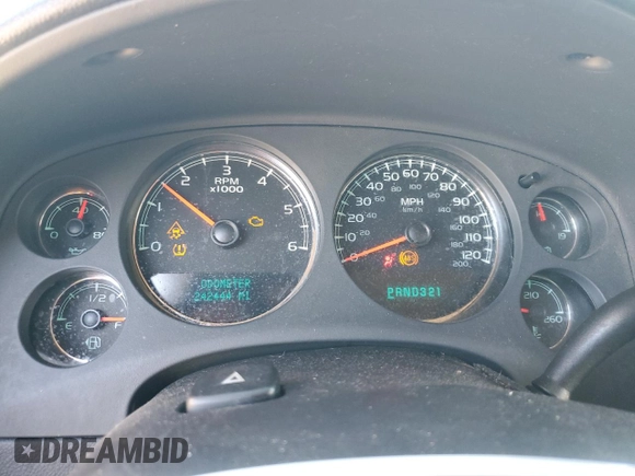 2008 Chevrolet Suburban LT w/2LT with VIN 3GNFC16048G189555, listed as a Copart auction lot 80163304 with 242,444 mi miles and Salvage Title. Bid and sale history available at carsss.com. Image 9.