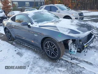 2022 Ford Mustang GT with VIN 1FA6P8CF6N5133267, listed as a IAAI auction lot 41376988 with 12,091 mi miles. Bid and sale history available at carsss.com. Image 1.