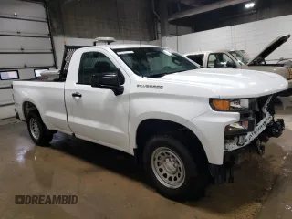 2021 Chevrolet Silverado 1500 Work Truck with VIN 3GCNWAEH4MG100743, listed as a Copart auction lot 42198115 with 98,462 mi miles and Clean Title. Bid and sale history available at carsss.com. Image 4.
