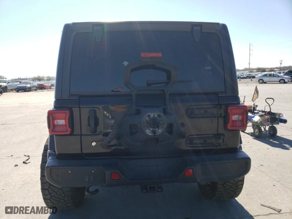 2019 Jeep Wrangler Unlimited Sport S with VIN 1C4HJXDNXKW618053, listed as a Copart auction lot 42750155 with 87,576 mi miles and Salvage Title. Bid and sale history available at carsss.com. Image 6.