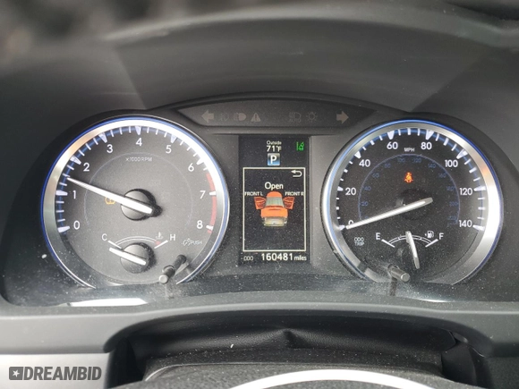 2015 Toyota Highlander Limited with VIN 5TDDKRFH9FS184714, listed as a Copart auction lot 50317275 with 160,481 mi miles and Salvage Title. Bid and sale history available at carsss.com. Image 9.