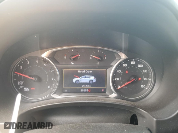 2020 GMC Terrain SLT with VIN 3GKALVEV0LL192836, listed as a Copart auction lot 57177325 with 59,695 mi miles and Salvage title. Bid and sale history available at DreamBid. Image 9.