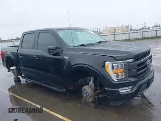 2021 Ford F-150 XL with VIN 1FTFW1E85MFA61098, listed as a IAAI auction lot 41802160 with 1 mi miles. Bid and sale history available at carsss.com. Image 12.