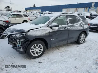 2022 Chevrolet Equinox LT z VIN 3GNAXUEVXNS246413, wystawiony jako Copart lot #46223575 z przebiegiem 43 741 mil mil oraz Nie do naprawy • Non repairable. Historia ofert i sprzedaży dostępna na DreamBid. Obrazek 1.