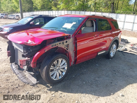 2021 Ford Explorer Limited with VIN 1FMSK7FH8MGB67160, listed as a IAAI auction lot 42030076 with 44,760 mi miles. Bid and sale history available at carsss.com. Image 18.