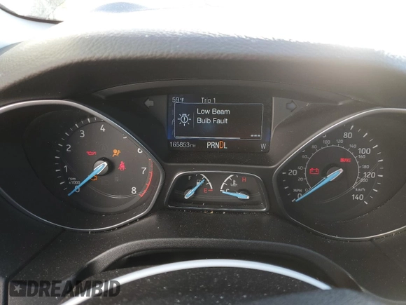 2017 Ford Focus SE with VIN 1FADP3F23HL244832, listed as a Copart auction lot 44063065 with 165,853 mi miles and Salvage title. Bid and sale history available at DreamBid. Image 9.