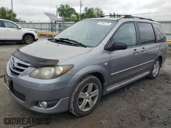 2005 Mazda MPV LX z VIN JM3LW28J550552600, wystawiony jako Copart lot #57882775 z przebiegiem 211 203 mil mil oraz Tytuł czysty. Historia ofert i sprzedaży dostępna na DreamBid. Obrazek 1.