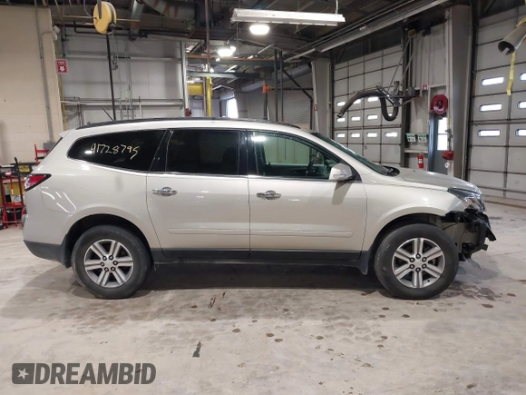 2015 Chevrolet Traverse LT with VIN 1GNKRHKDXFJ194964, listed as a IAAI auction lot 41728795 with 167,760 mi miles and . Bid and sale history available at DreamBid. Image 14.