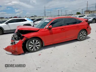 2023 Honda Civic EX with VIN 2HGFE1F75PH314708, listed as a Copart auction lot 63775145 with 10,477 mi miles and Salvage title. Bid and sale history available at DreamBid. Image 1.