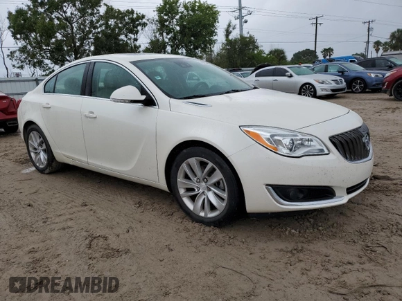 2015 Buick Regal Premium II with VIN 2G4GR5GX4F9299457, listed as a Copart auction lot 74323764 with 0 mi miles and Non Repairable. Bid and sale history available at carsss.com. Image 4.