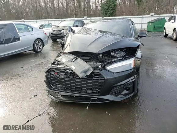 2024 Audi S5 Sportback Premium with VIN WAUA4CF51RA077171, listed as a Copart auction lot 86440434 with 0 mi miles and Salvage Title. Bid and sale history available at carsss.com. Image 10.