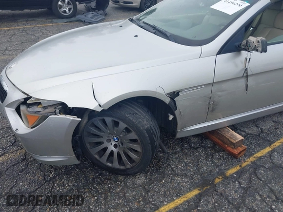 2005 BMW 6 Series 645Ci with VIN WBAEK73495B324371, listed as a IAAI auction lot 41496290 with 109,251 mi miles. Bid and sale history available at carsss.com. Image 6.