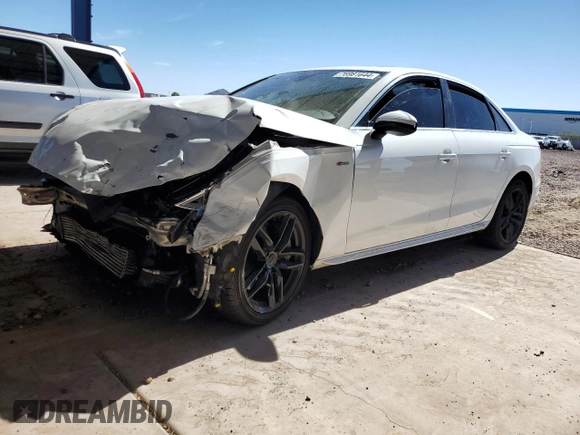 2020 Audi A4 Premium z VIN WAUDNAF47LN008328, wystawiony jako Copart lot #76981644 z przebiegiem Nie podano mil oraz Szkoda całkowita • Salvage title. Historia ofert i sprzedaży dostępna na DreamBid. Obrazek 1.